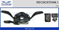 RECOFICIAL SCS731041 - Equipamiento de vehículo: para vehículos con OBD<br>Tensión [V]: 12<br>Vehículo con dirección a la izquierda / derecha: para vehic. dirección izquierda<br>Función de interruptor combinado: con función intermitente<br>Función de interruptor combinado: con función de conmutación de luces<br>Función de interruptor combinado: con función de limpia<br>Función de interruptor combinado: con función de lavado<br>Versión: .1<br>para fabricante volante: AUDI<br>