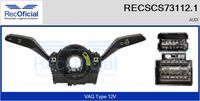 RECOFICIAL SCS731121 - Equipamiento de vehículo: para vehículos con OBD<br>Tensión [V]: 12<br>Vehículo con dirección a la izquierda / derecha: para vehic. dirección izquierda<br>Función de interruptor combinado: con función intermitente<br>Función de interruptor combinado: con función de conmutación de luces<br>Función de interruptor combinado: con función de limpia<br>Función de interruptor combinado: con función de lavado<br>