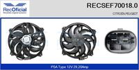 RECOFICIAL SEF700180 - Equipamiento de vehículo: para vehículos con/sin climatización<br>Equipamiento de vehículo: para vehículos con prolongación de intervalo mantenimiento<br>Tensión [V]: 12<br>Corriente de carga alternador [A]: 29,20<br>Diámetro 1 [mm]: 385<br>Potencia de corte [W]: 350<br>Velocidad de régimen [1/min]: 1<br>Vehículo con dirección a la izquierda / derecha: para dirección izquierda/derecha<br>