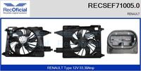 RECOFICIAL SEF710050 - Motor eléctrico, ventilador del radiador