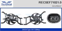 RECOFICIAL SEF710210 - Motor eléctrico, ventilador del radiador