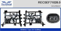 RECOFICIAL SEF710280 - Motor eléctrico, ventilador del radiador