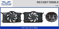 RECOFICIAL SEF720260 - Motor eléctrico, ventilador del radiador