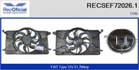 RECOFICIAL SEF720261 - Motor eléctrico, ventilador del radiador