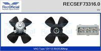 RECOFICIAL SEF733160 - Ventilador, refrigeración del motor