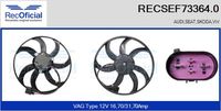 RECOFICIAL SEF733640 - Equipamiento de vehículo: para vehículos sin aire acondicionado<br>Equipamiento de vehículo: para vehículos si enganche de remolque<br>Zonas climáticas: no para zonas con clima cálido<br>Restricción de fabricante: SIEMENS<br>Tensión [V]: 12<br>Potencia nominal [W]: 300<br>Diámetro 1 [mm]: 410<br>Artículo complementario / información complementaria 2: con bastidor radiador (armazón)<br>Artículo complementario / información complementaria 2: Motor sin escobillas<br>Forma del enchufe: oval<br>Número de enchufes de contacto: 4<br>