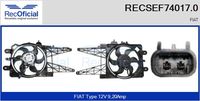 RECOFICIAL SEF740170 - Motor eléctrico, ventilador del radiador