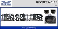 RECOFICIAL SEF740181 - Motor eléctrico, ventilador del radiador