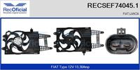 RECOFICIAL SEF740451 - Motor eléctrico, ventilador del radiador