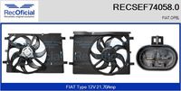 RECOFICIAL SEF740580 - Motor eléctrico, ventilador del radiador