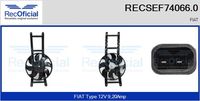 RECOFICIAL SEF740660 - Motor eléctrico, ventilador del radiador