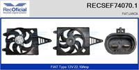 RECOFICIAL SEF740701 - Motor eléctrico, ventilador del radiador