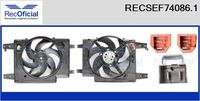 RECOFICIAL SEF740861 - Motor eléctrico, ventilador del radiador