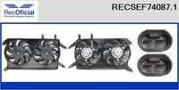 RECOFICIAL SEF740871 - Motor eléctrico, ventilador del radiador