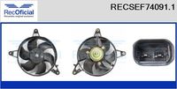 RECOFICIAL SEF740911 - Motor eléctrico, ventilador del radiador