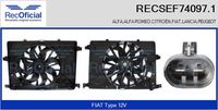 RECOFICIAL SEF740971 - Motor eléctrico, ventilador del radiador