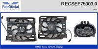 RECOFICIAL SEF750030 - Motor eléctrico, ventilador del radiador