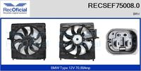 RECOFICIAL SEF750080 - Motor eléctrico, ventilador del radiador