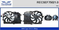 RECOFICIAL SEF750210 - Motor eléctrico, ventilador del radiador