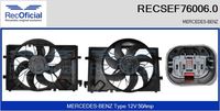 RECOFICIAL SEF760060 - Equipamiento de vehículo: para vehículos con climatizador<br>Equipamiento de vehículo: para vehículos con prolongación de intervalo mantenimiento<br>Tensión [V]: 12<br>Corriente de carga alternador [A]: 50<br>Diámetro 1 [mm]: 470<br>Potencia de corte [W]: 600<br>Vehículo con dirección a la izquierda / derecha: para dirección izquierda/derecha<br>