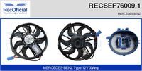 RECOFICIAL SEF760091 - Motor eléctrico, ventilador del radiador