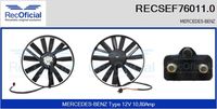 RECOFICIAL SEF760110 - Motor eléctrico, ventilador del radiador