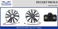 RECOFICIAL SEF760160 - Motor eléctrico, ventilador del radiador