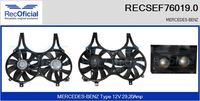 RECOFICIAL SEF760190 - Motor eléctrico, ventilador del radiador