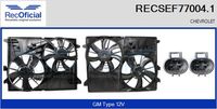 RECOFICIAL SEF770041 - Motor eléctrico, ventilador del radiador