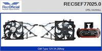 RECOFICIAL SEF770250 - Motor eléctrico, ventilador del radiador