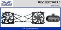 RECOFICIAL SEF770290 - Motor eléctrico, ventilador del radiador