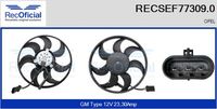 RECOFICIAL SEF773090 - Ventilador, refrigeración del motor