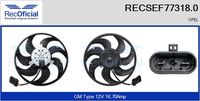 RECOFICIAL SEF773180 - Equipamiento de vehículo: para vehículos con climatizador<br>Equipamiento de vehículo: para vehículos sin prolongación intervalo mantenimiento<br>Tensión [V]: 12<br>Corriente de carga alternador [A]: 16,70<br>Diámetro 1 [mm]: 315<br>Potencia de corte [W]: 200<br>Velocidad de régimen [1/min]: 2<br>Vehículo con dirección a la izquierda / derecha: para dirección izquierda/derecha<br>Versión: .1<br>para fabricante volante: OPEL<br>