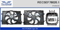 RECOFICIAL SEF780201 - Motor eléctrico, ventilador del radiador