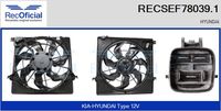 RECOFICIAL SEF780391 - Equipamiento de vehículo: para vehículos con/sin climatización<br>Equipamiento de vehículo: para vehículos con prolongación de intervalo mantenimiento<br>Tensión [V]: 12<br>Diámetro 1 [mm]: 460<br>Vehículo con dirección a la izquierda / derecha: para dirección izquierda/derecha<br>