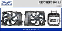 RECOFICIAL SEF780411 - Motor eléctrico, ventilador del radiador