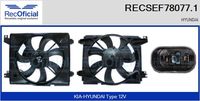 RECOFICIAL SEF780771 - Motor eléctrico, ventilador del radiador