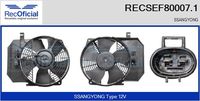 RECOFICIAL SEF800071 - Motor eléctrico, ventilador del radiador