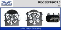 RECOFICIAL SEF820090 - Motor eléctrico, ventilador del radiador