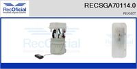 RECOFICIAL SGA701140 - Versión: .0<br>