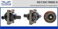 RECOFICIAL SIC760020 - Número de piezas necesarias: 2,3<br>Número de enchufes de contacto: 2<br>Bobina de encendido: incl. conector bujías<br>para número de OPR: 1820<br>