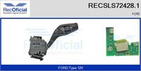 RECOFICIAL SLS724281 - Equipamiento de vehículo: para vehículos con OBD<br>Tensión [V]: 12<br>Vehículo con dirección a la izquierda / derecha: para vehic. dirección izquierda<br>Función de interruptor combinado: con función limpia y lava<br>Función de interruptor combinado: con función intermitente<br>Función de interruptor combinado: con función de conmutación de luces<br>Función de interruptor combinado: con función de limpia y lavaparabrisas trasero<br>Función de interruptor combinado: con función de ordenador de a bordo<br>Función de interruptor combinado: con función de intervalo de limpieza<br>Versión: .1<br>para fabricante volante: FORD<br>