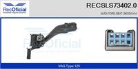 RECOFICIAL SLS734020 - Equipamiento de vehículo: para vehículos con OBD<br>Tensión [V]: 12<br>Vehículo con dirección a la izquierda / derecha: para vehic. dirección izquierda<br>Equipamiento de vehículo: para vehículos sin ordenador de a bordo<br>Función de interruptor combinado: con función limpia y lava<br>Función de interruptor combinado: con función de limpia y lavaparabrisas trasero<br>Función de interruptor combinado: con función de intervalo de limpieza<br>Versión: .0<br>para fabricante volante: AUDI<br>para fabricante volante: SEAT<br>para fabricante volante: SKODA<br>para fabricante volante: VW<br>