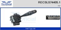 RECOFICIAL SLS744051 - Equipamiento de vehículo: para vehículos con OBD<br>Tensión [V]: 12<br>Vehículo con dirección a la izquierda / derecha: para vehic. dirección izquierda<br>Función de interruptor combinado: con función intermitente<br>Función de interruptor combinado: con función de conmutación de luces<br>Versión: .1<br>para fabricante volante: FIAT<br>