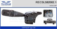 RECOFICIAL SLS820021 - Equipamiento de vehículo: para vehículos con OBD<br>Tensión [V]: 12<br>Vehículo con dirección a la izquierda / derecha: para vehic. dirección izquierda<br>Función de interruptor combinado: con función intermitente<br>Función de interruptor combinado: con función de conmutación de luces<br>