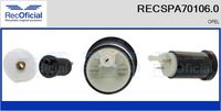 RECOFICIAL SPA701060 - Código de motor: X 16 SZR<br>Presión de servicio [bar]: 1,1<br>Tipo de servicio: eléctrico<br>Caudal [l/h]: 85<br>Sistema de inyección: SPI (inyección central)<br>para número de OPR: 1475<br>