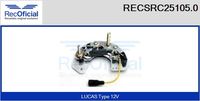 RECOFICIAL SRC251050 - Rectificador, alternador