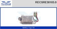 RECOFICIAL SRE301030 - Regulador del alternador