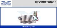 RECOFICIAL SRE301030 - Regulador del alternador