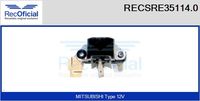 RECOFICIAL SRE351040 - Regulador del alternador